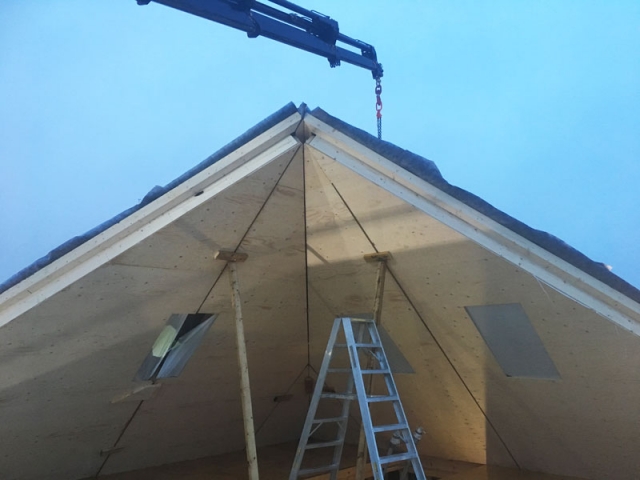 Dak opbouw door Timmerbedrijf Joris Munster